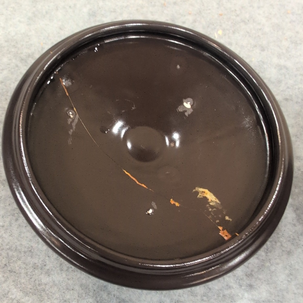 Franciscan Brown Glazed Ceramic Sugar Bowl with Lid Vintage Stoneware - Picture 4 of 7